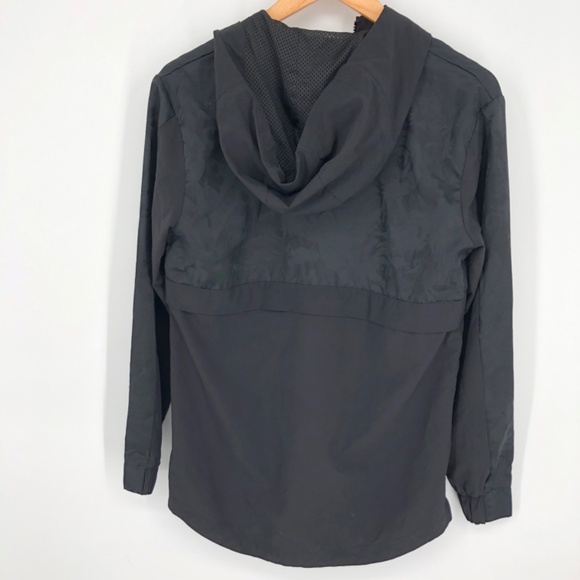 Adidas Womens Pullover Half Zip Track Jacket Size Small Black Shell Hoodie - Picture 11 of 16